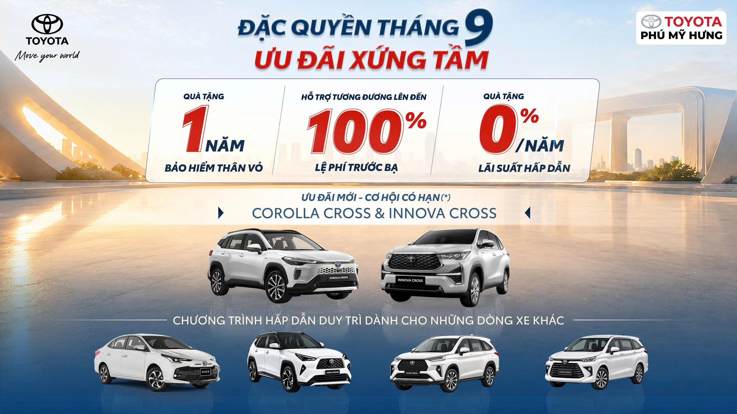 Khuyến mãi Toyota tháng 09 – Toyota Phú Mỹ Hưng 16 Khuyến mãi Toyota tháng 09 – Toyota Phú Mỹ Hưng banner khuyen mai toyota thang 9 toyota phu my hung Khuyến mãi Toyota tháng 09 – Toyota Phú Mỹ Hưng